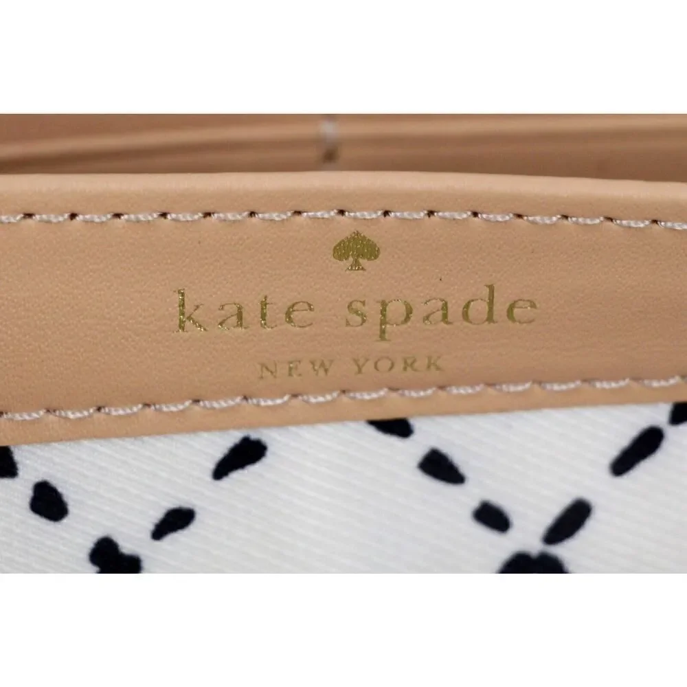kate spade new york BLUE GENUINE LEATHER LOGO ZIP AROUND CARD WALLET CLUTCH
